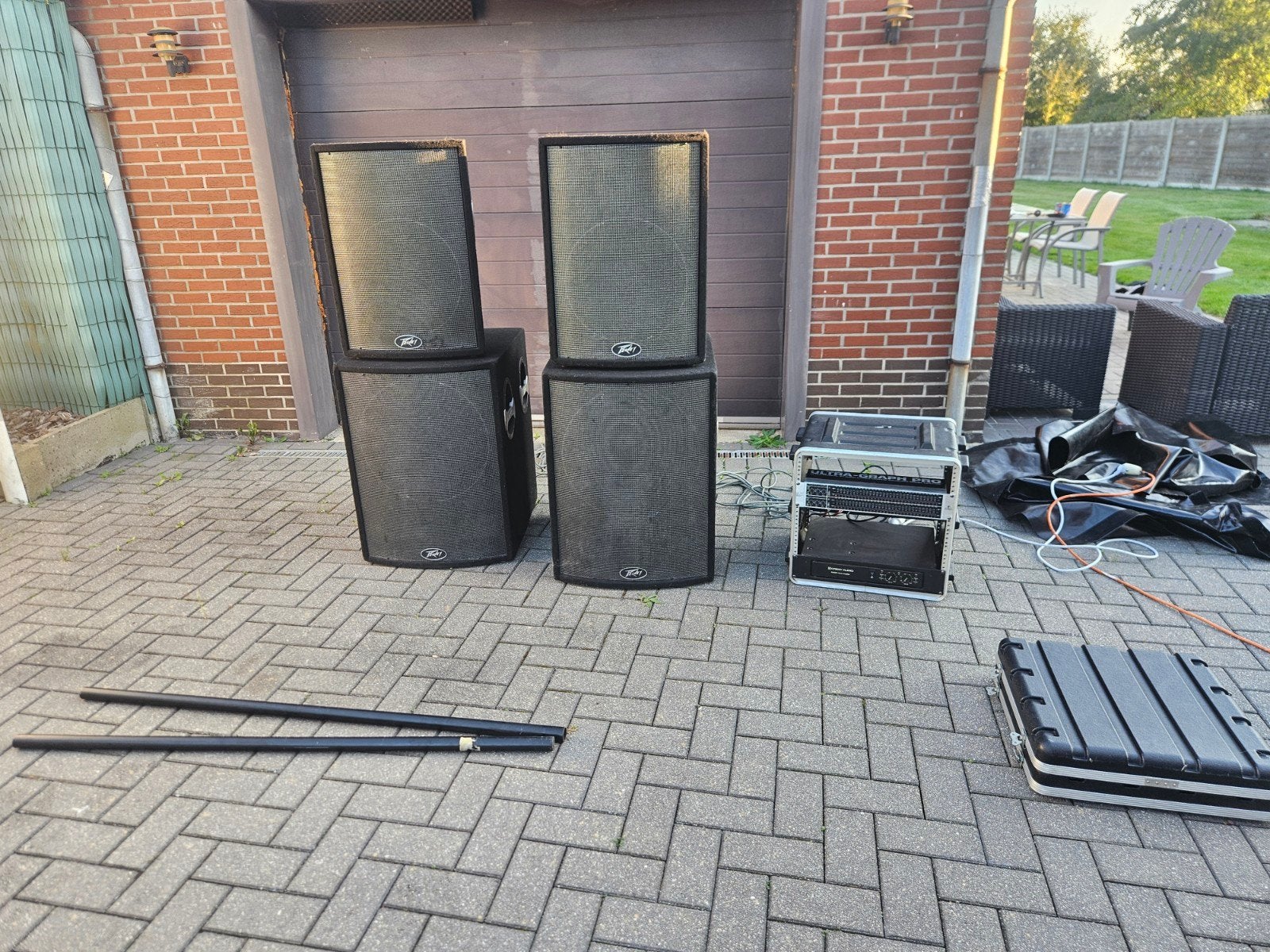Geluidsysteem Peavy, 2 luidsprekers 2 subwoofers, Ophalen, Gebruikt, Speakerset