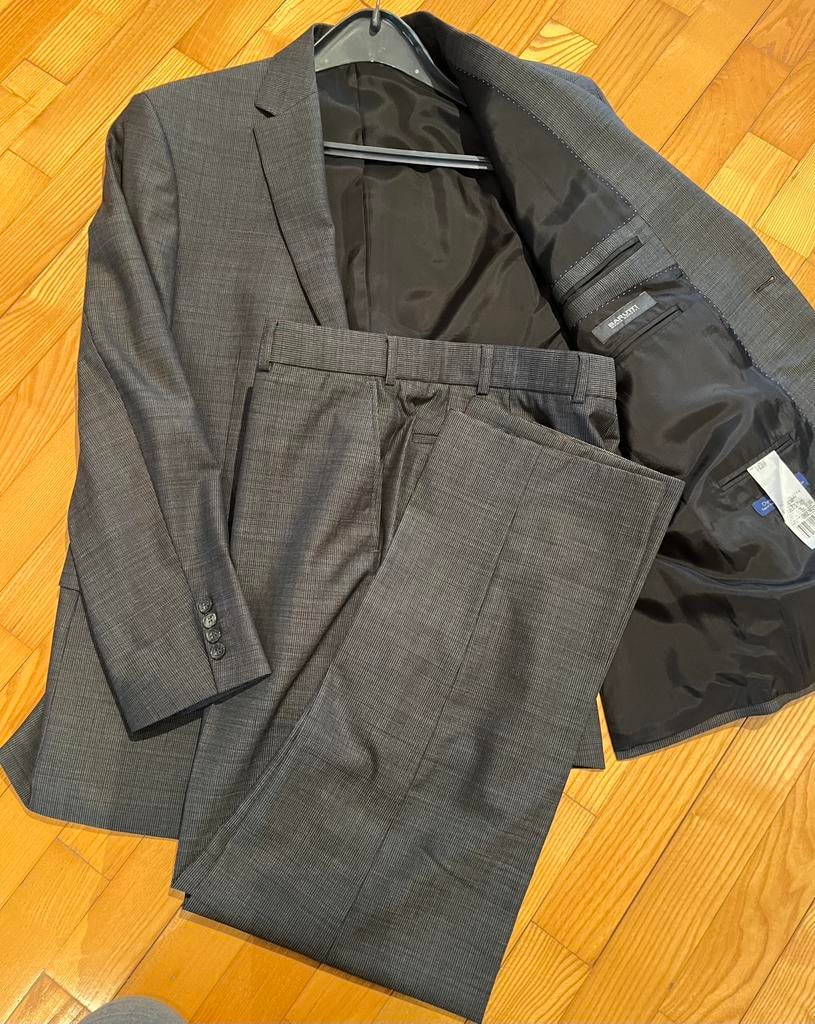 Barutti tweedelig pak, 52, Kleding | Heren, Ophalen of Verzenden, Zo goed als nieuw, Maat 52/54 (L), Grijs