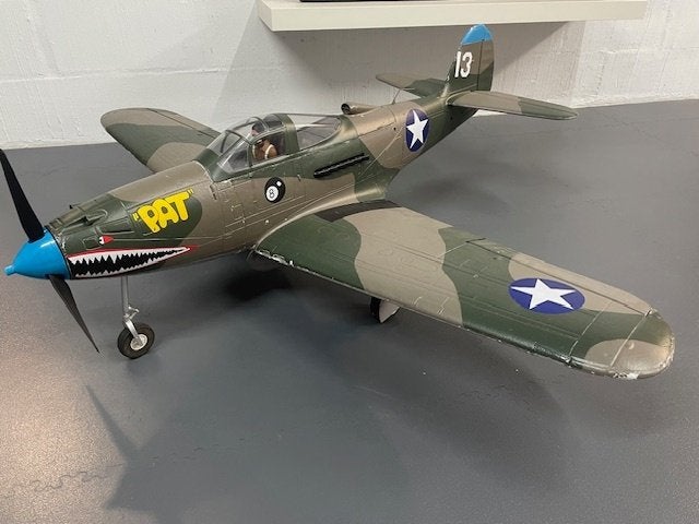 E-flite P-39 Airacobra 1.2m EFL9150, Hobby en Vrije tijd, Modelbouw | Radiografisch | Vliegtuigen, Ophalen, Gebruikt, Elektro