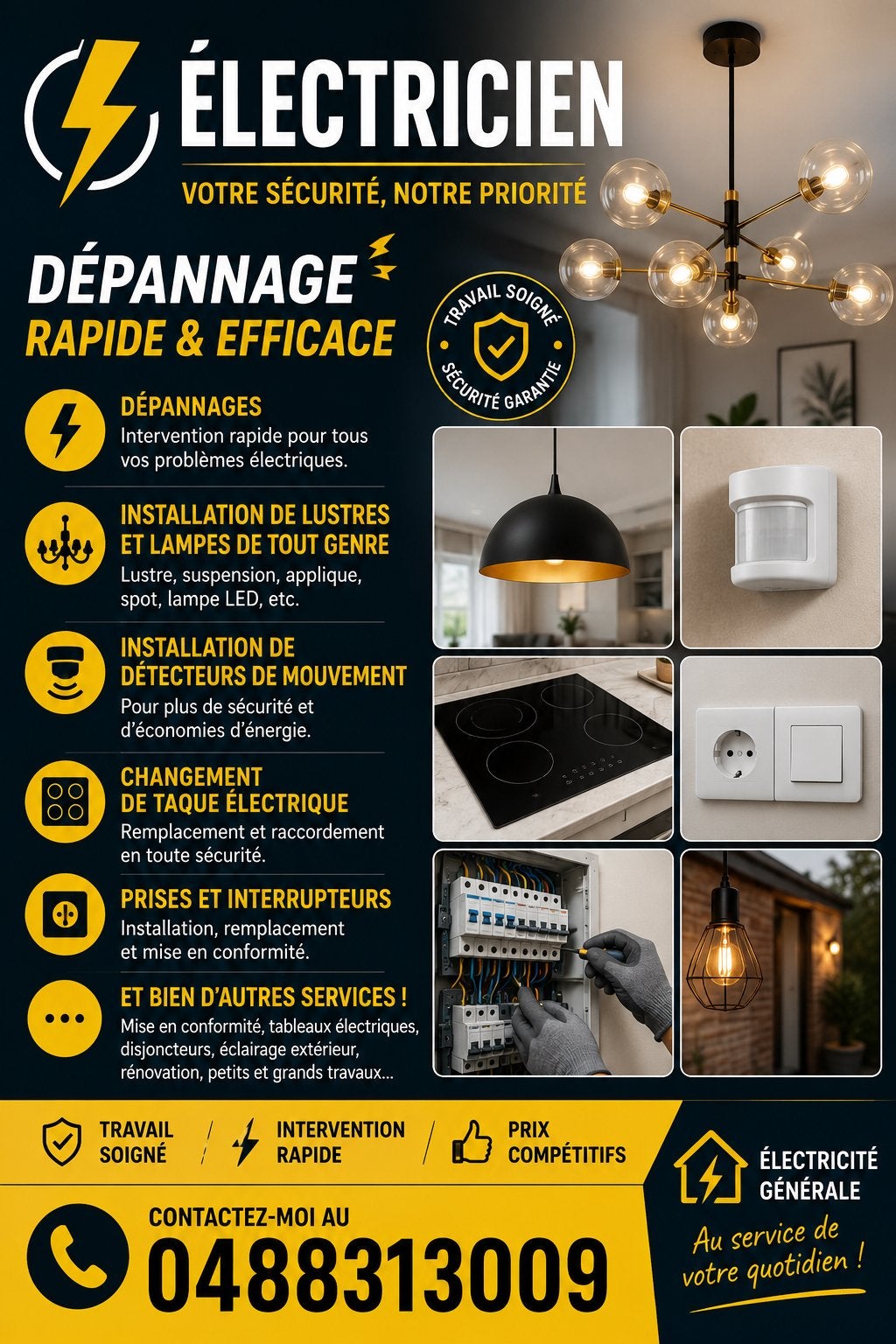 Électricien, Bricolage & Construction, Électricité & Câbles, Enlèvement, Comme neuf