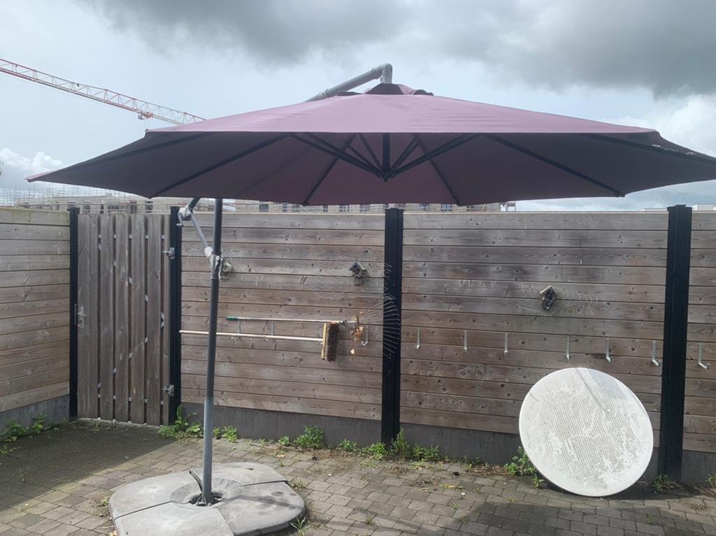 Zweefparasol, Jardin & Terrasse, Parasols, Enlèvement, Utilisé, Parasol flottant