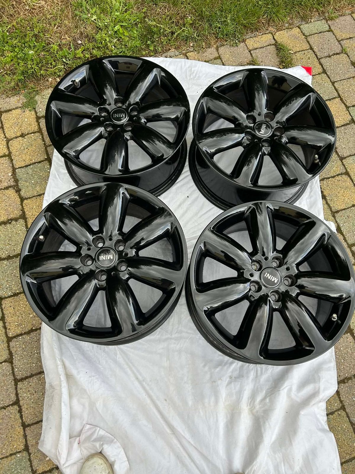 4 jantes MINI 18´ noir, Autos : Pièces & Accessoires, Pneus & Jantes, Jante(s), Pneus hiver, 18 pouces, Enlèvement