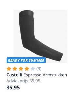 Castelli Espresso Armstukken, Ophalen, Zo goed als nieuw, Handschoenen