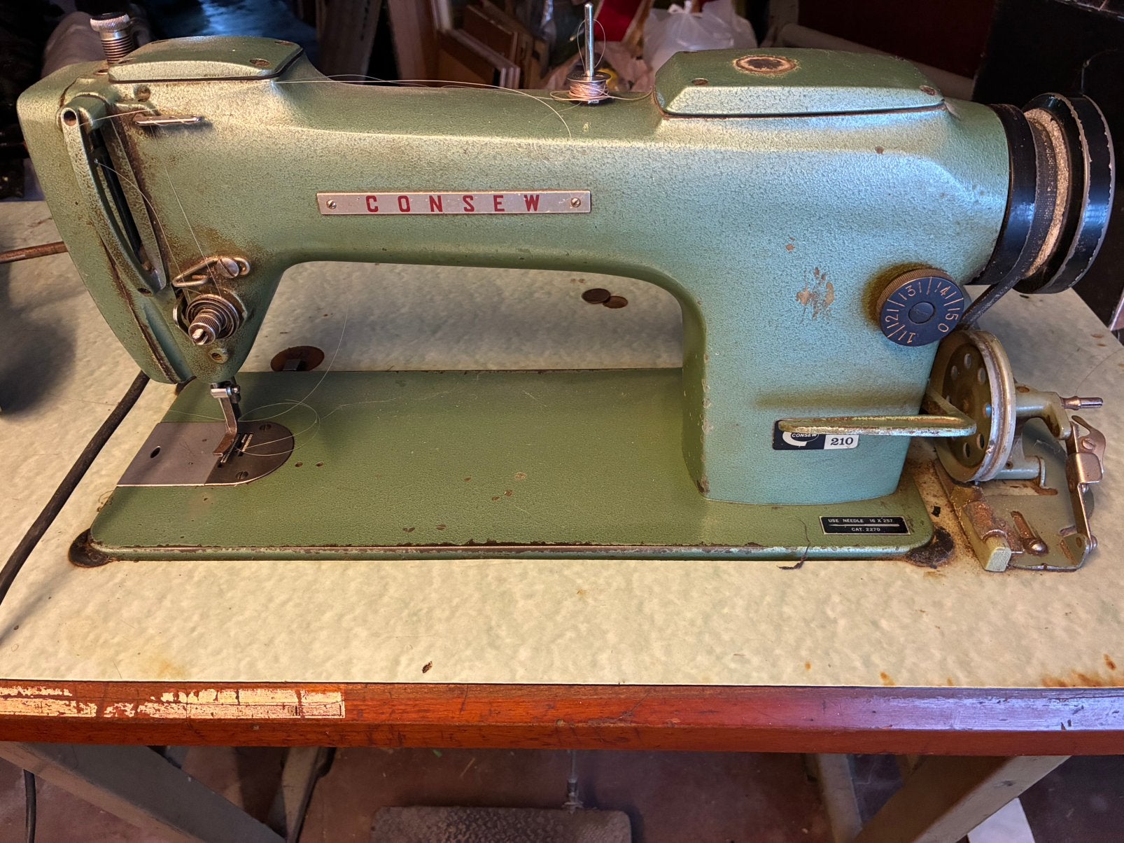 Naaimachine/machine a coudre, Hobby en Vrije tijd, Naaimachines en Toebehoren, Gebruikt, Naaimachine, Industrieel, Ophalen
