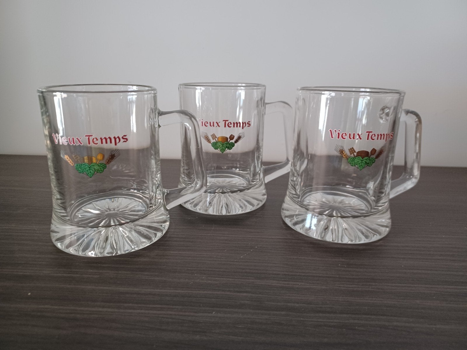 10 x Vieux-Temps bierglazen, Ophalen, Nieuw, Glas of Glazen, Overige merken