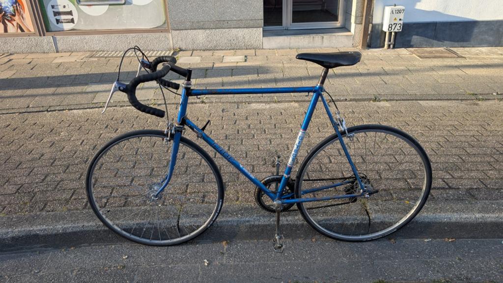 Vintage koersfiets, 28 inch, Gebruikt, 10 tot 15 versnellingen, Velgrem