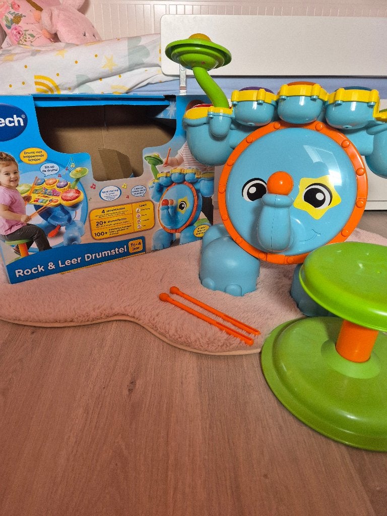 Vtech drumstel, Kinderen en Baby's, Ophalen, Zo goed als nieuw, 2 tot 4 jaar