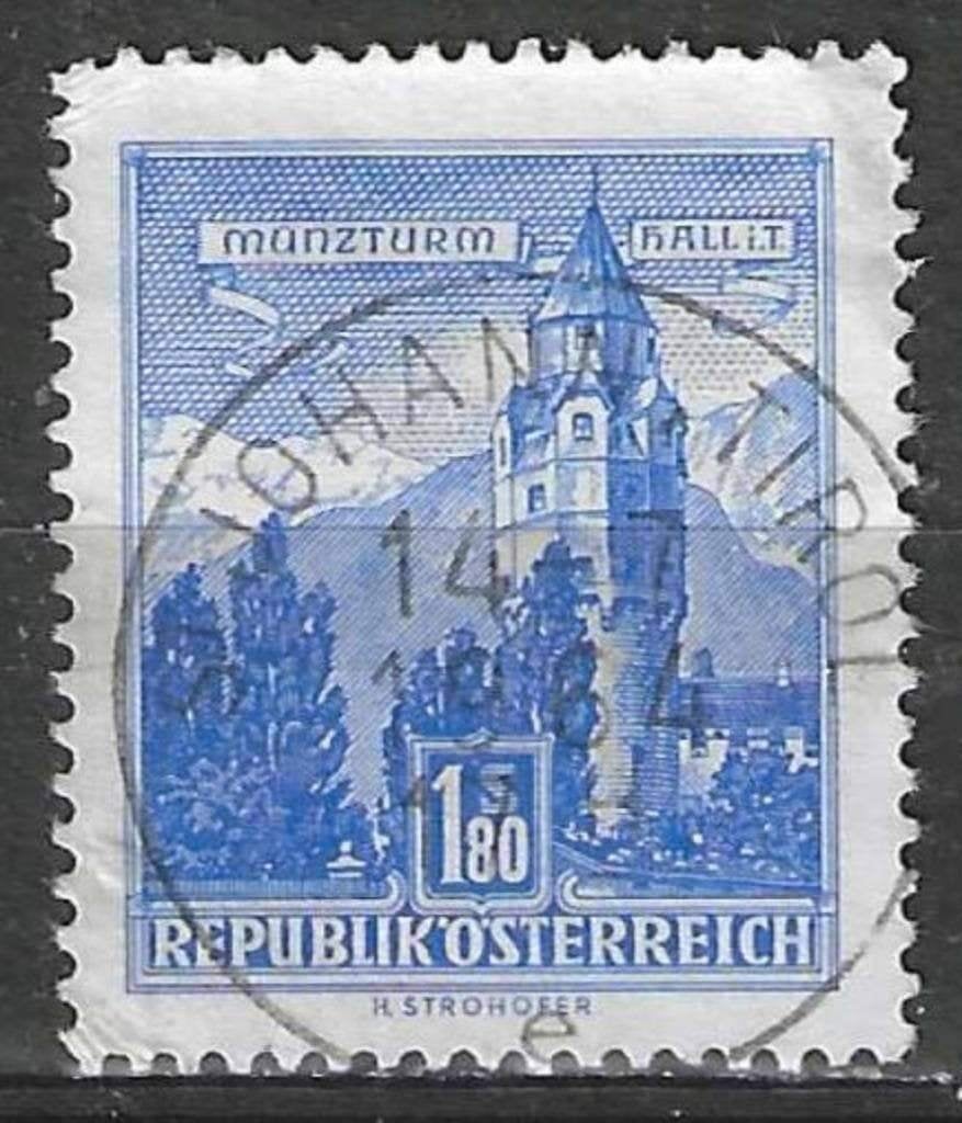 Autriche 1957/1965 - Yvert 872AB - Monument ou édifice (ST), Timbres & Monnaies, Timbres | Europe | Autriche, Envoi, Affranchi