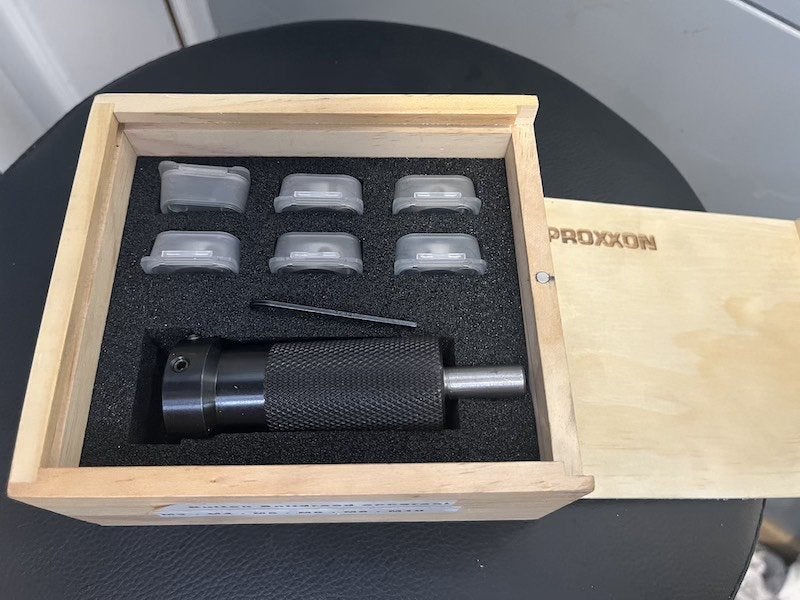 proxxon buitendraad snij set, Ophalen