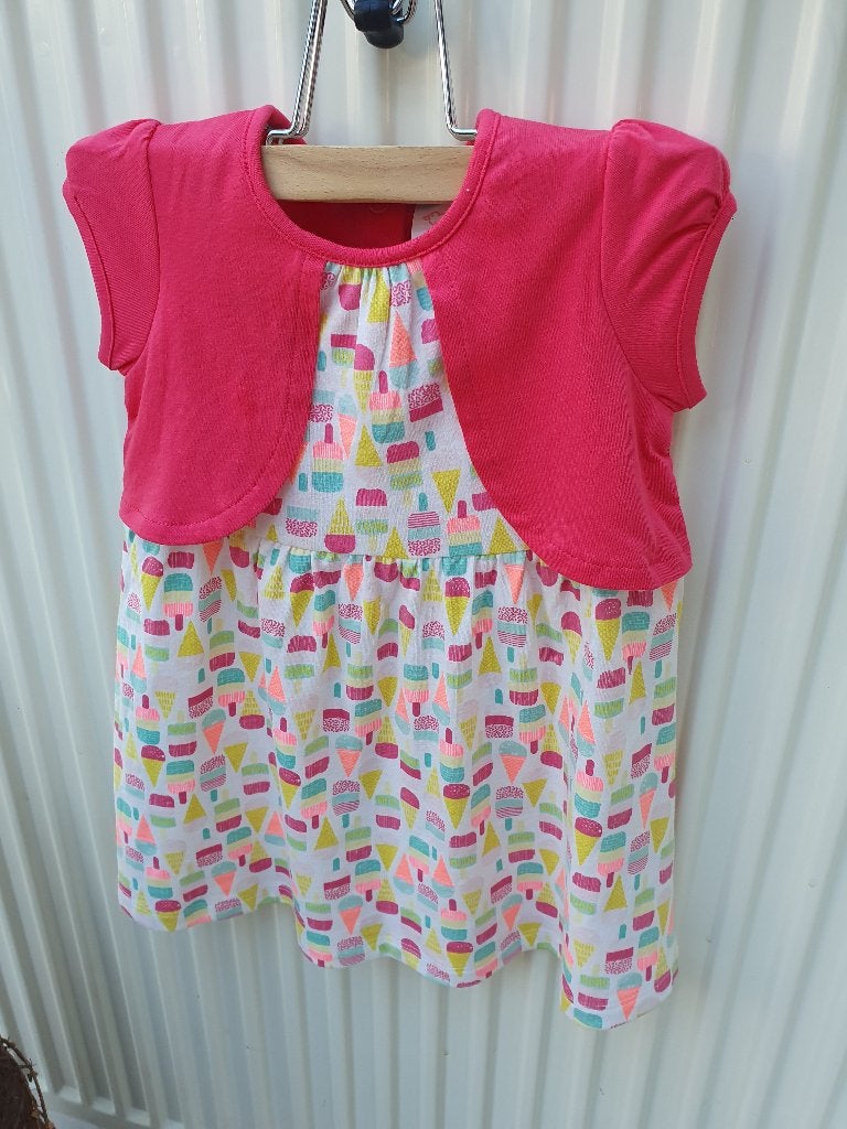 Leuke jurk /kleedje van baby club van C&A maat 74, Meisje, Jurkje of Rokje, Ophalen of Verzenden, Zo goed als nieuw