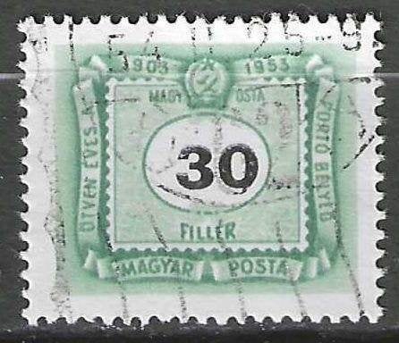 Hongarije 1953 - Yvert 206TX - Taxzegel - 30 fi. (ST), Postzegels en Munten, Postzegels | Europa | Hongarije, Verzenden, Gestempeld
