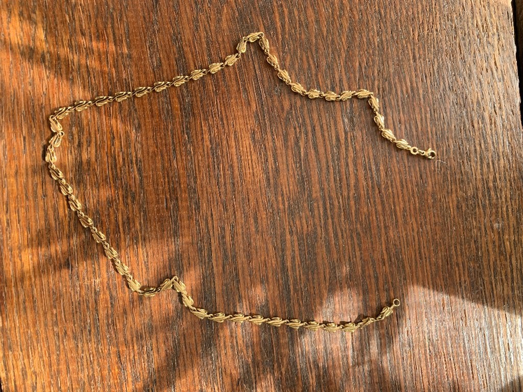 Prachtige halsketting goldplated.  Nieuw, Handtassen en Accessoires, Kettingen, Ophalen of Verzenden, Nieuw, Goud, Goud