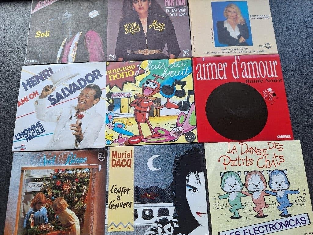 Lot de 15 45T années 80–Variété française & intern– neuf, CD & DVD, Enlèvement, Neuf, dans son emballage