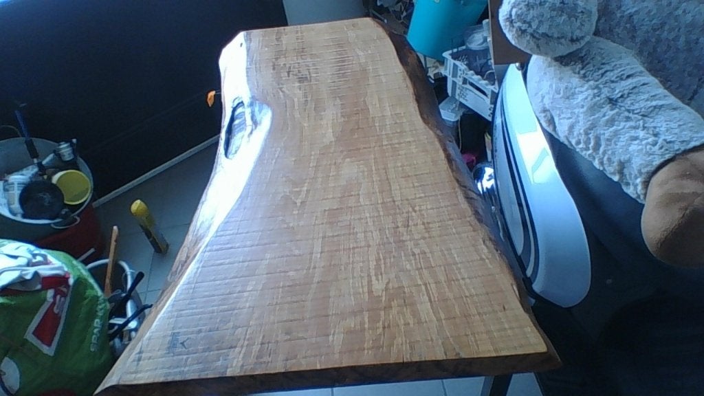 boomstamtafel van 95 cm lengte, Ophalen, Zo goed als nieuw, Overige vormen