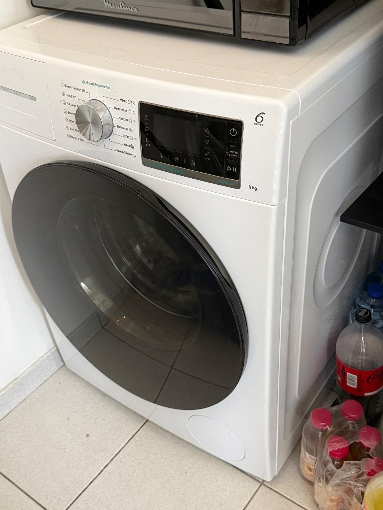 Whirlpool wasmachine 8kg, Elektronische apparatuur, 8 tot 10 kg, Ophalen, Zo goed als nieuw, Voorlader