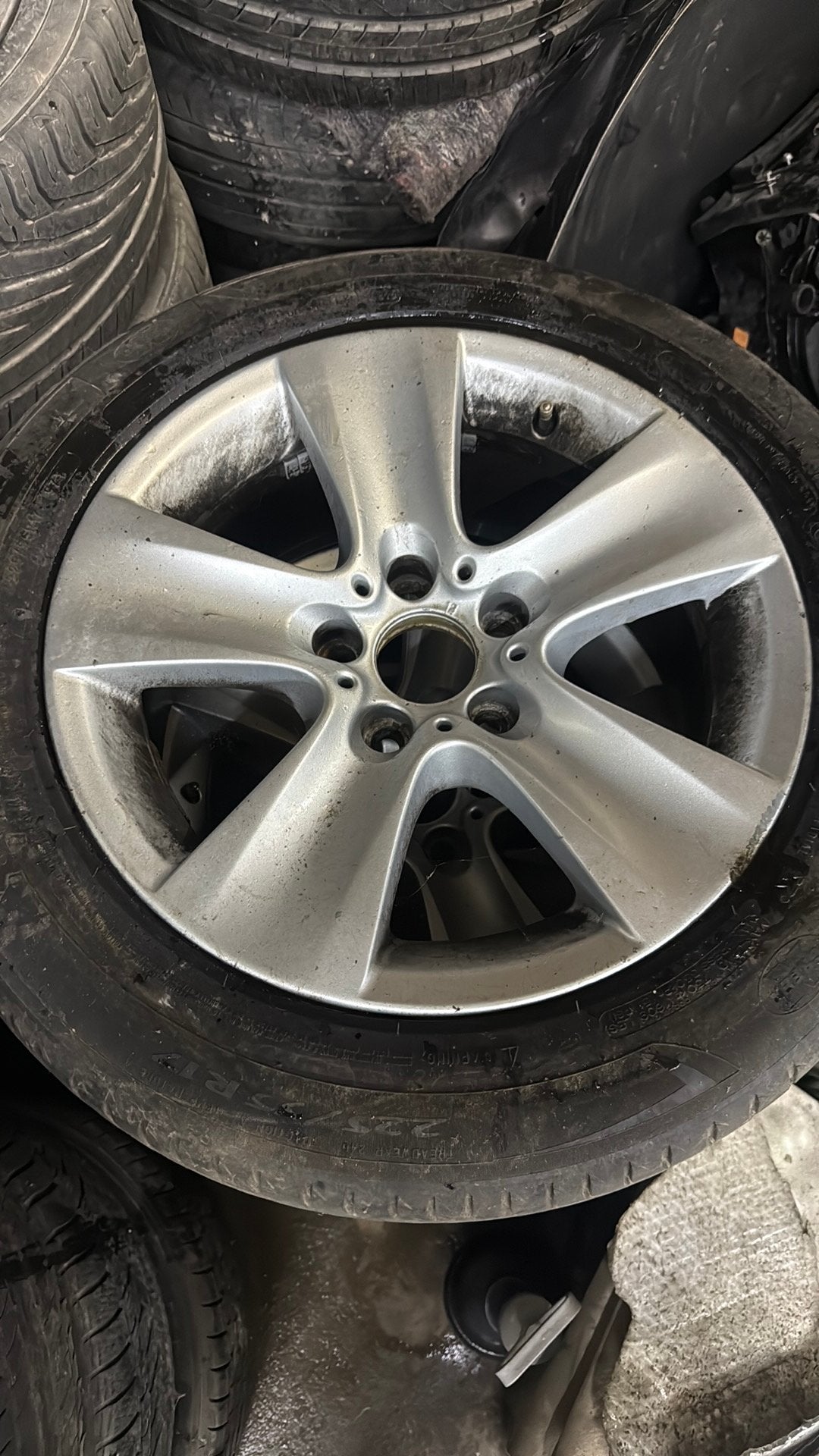 Bmw f10/f11 velgen met goeie banden, Auto-onderdelen, Banden en Velgen, Ophalen, Band(en)
