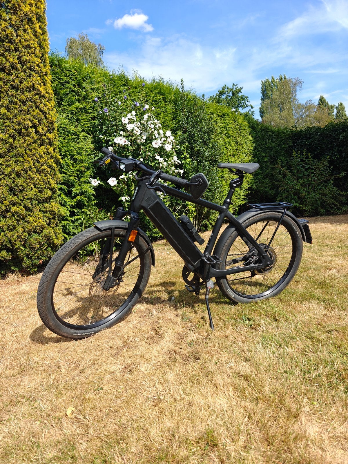 Stromer ST3 (2023), SOH 96%, 3262km, voorvering, zadelvering, Enlèvement, Comme neuf, Suspension