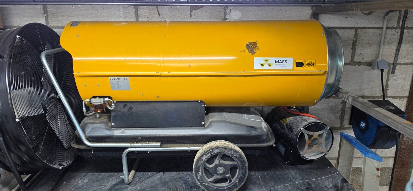 Bauger dieselheater 111Kw, Enlèvement, Utilisé, Thermostat
