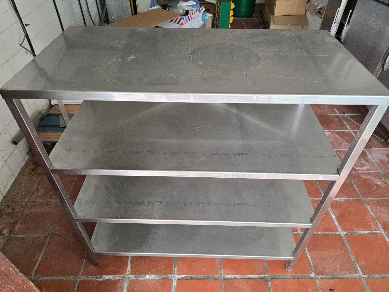 Étagère en inox professionnel, Maison & Meubles, Enlèvement