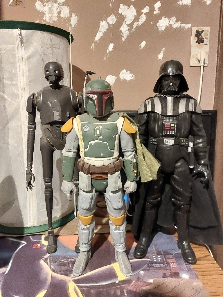 Star wars 3 grandes figurines lot, Collections, Enlèvement, Utilisé, Figurine