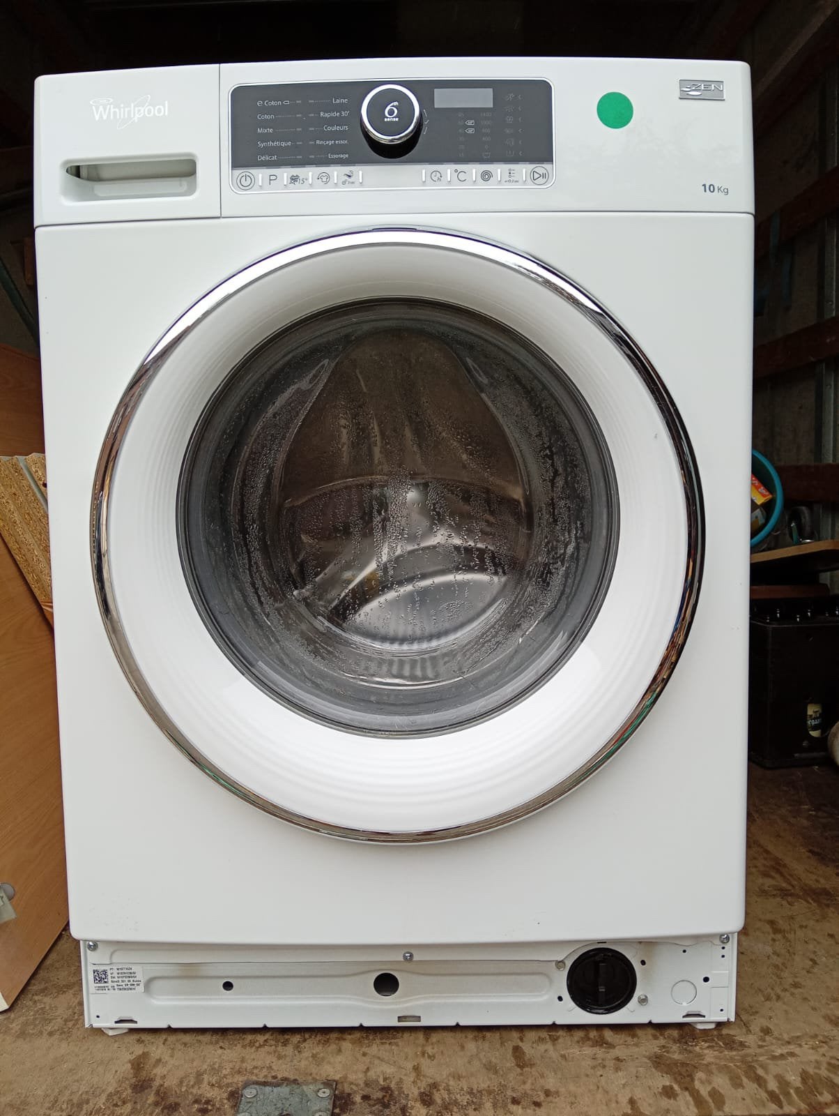 Whirlpool FSCR10427 ZEN 6th Sense, 1200 tot 1600 toeren, 8 tot 10 kg, Energieklasse A of zuiniger, Ophalen of Verzenden