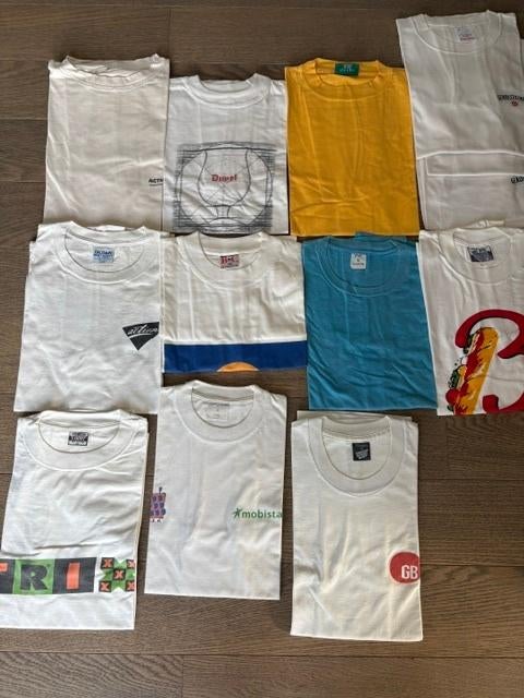 13 t shirten reclame maat XL, Kleding | Heren, T-shirts, Ophalen of Verzenden, Zo goed als nieuw, Maat 52/54 (L)