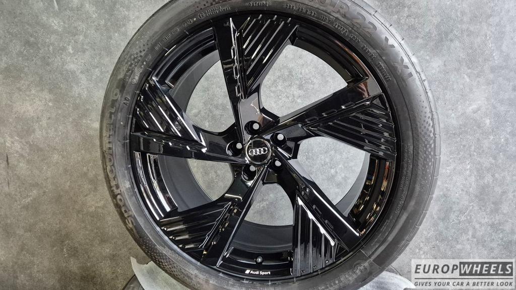 Originele Audi Q8 / SQ8 22 inch OEM velgen hoogglans zwart, Autos : Pièces & Accessoires, Pneus & Jantes, Pneus et Jantes, Pneus été