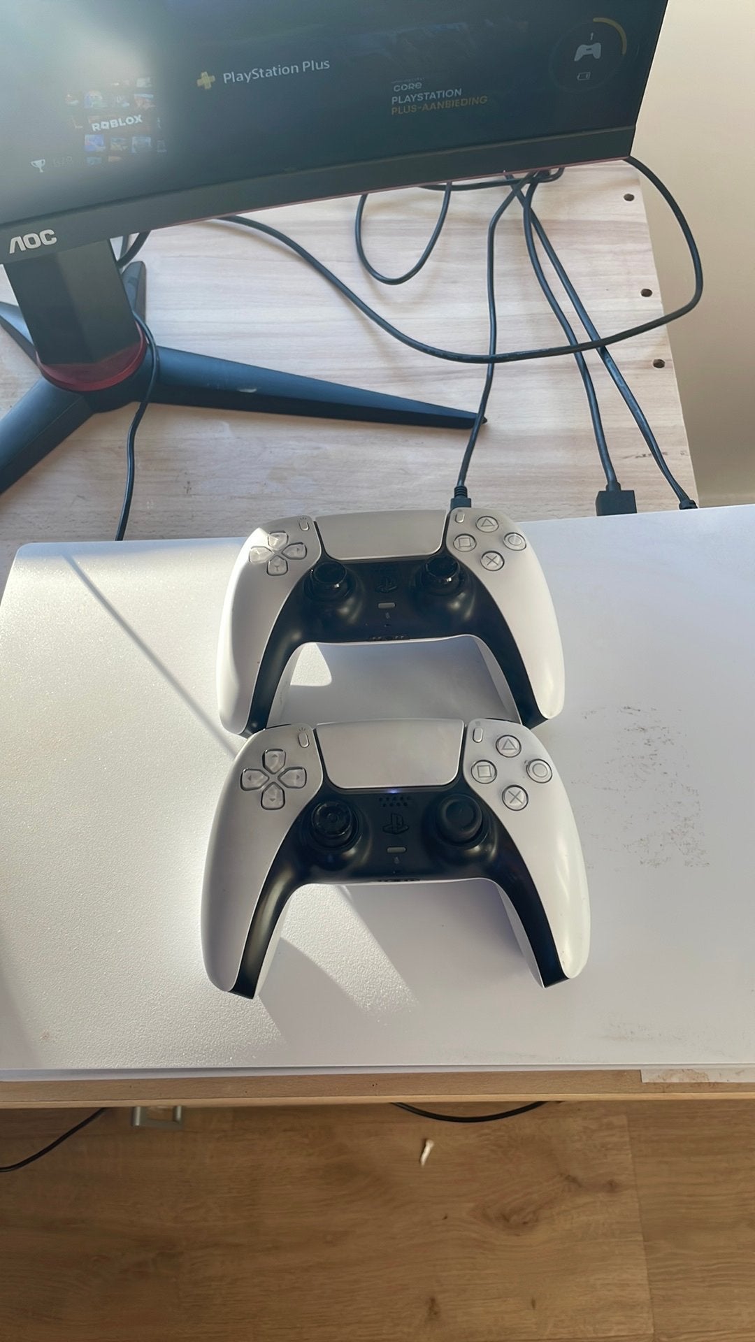 Ps5,monitor,stuur+pedalen, Games en Spelcomputers, Ophalen, Gebruikt, Playstation 5 Digital