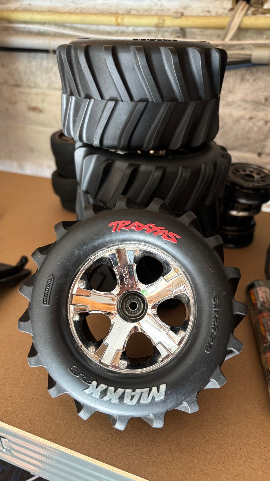 4 velgen voor traxxas 1/10 4x4, Hobby en Vrije tijd, Ophalen of Verzenden, Gebruikt