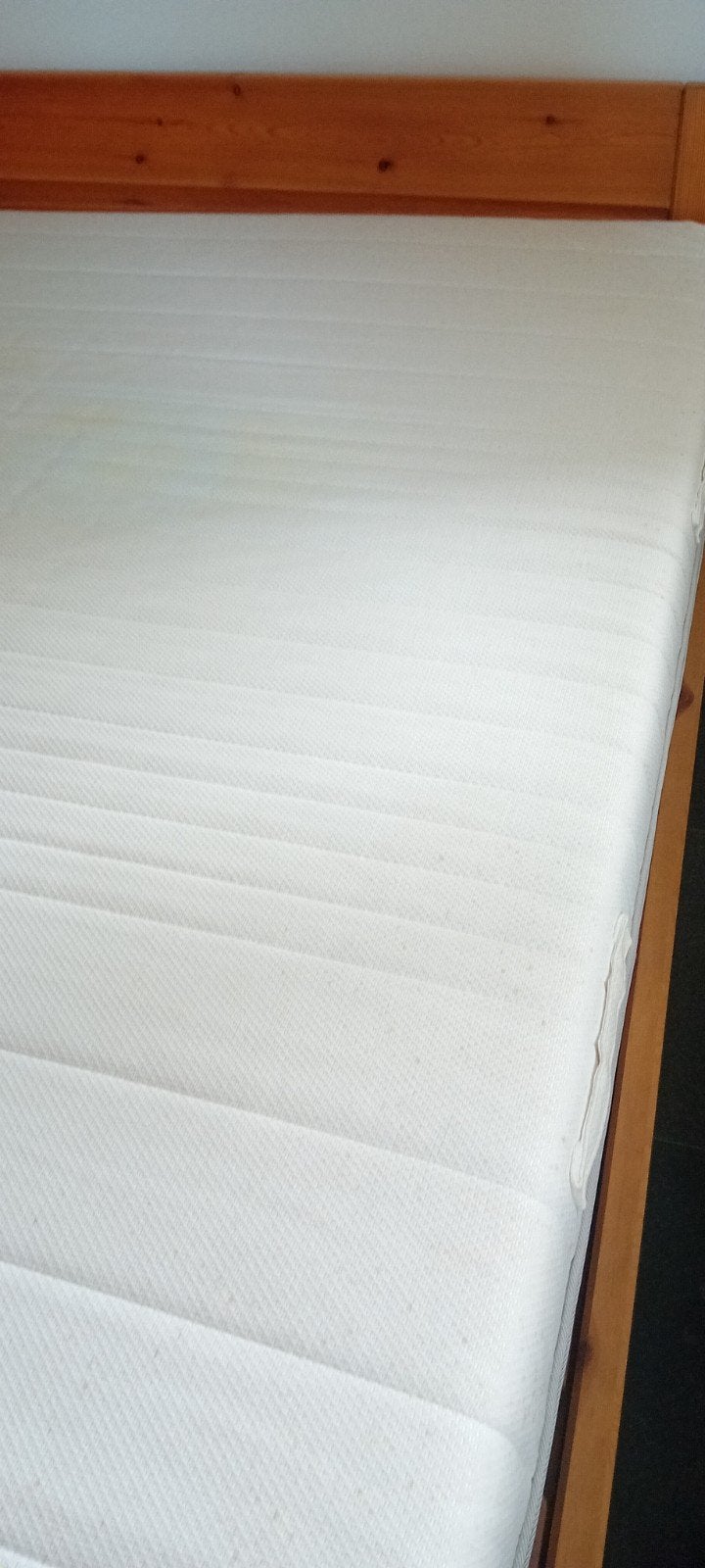 bed 2 personen, 1m60/2m, matras utiliseert maar goede staat., Ophalen, Bruin, Klassiek, Tweepersoons