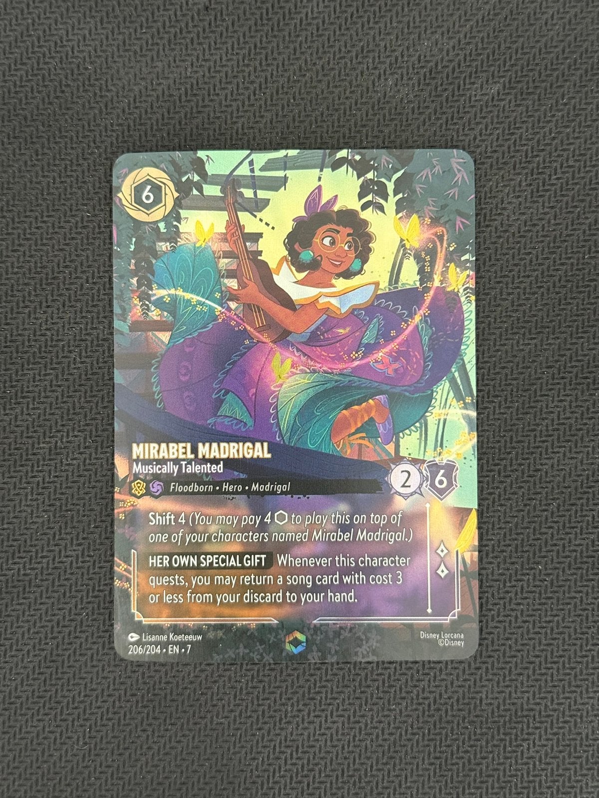 Mirabel Madrigal Enchanted 206/204 Lorcana Archazia's Island, Verzamelen, Disney, Ophalen of Verzenden