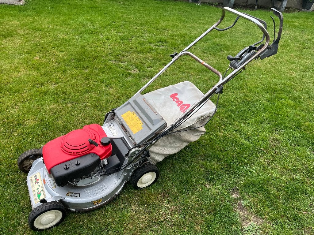 Grasmaaier honda kaaz zelftrekker 5.5pk, Tuin en Terras, Ophalen, Cirkelmaaier, Gebruikt, Benzine-grasmaaier