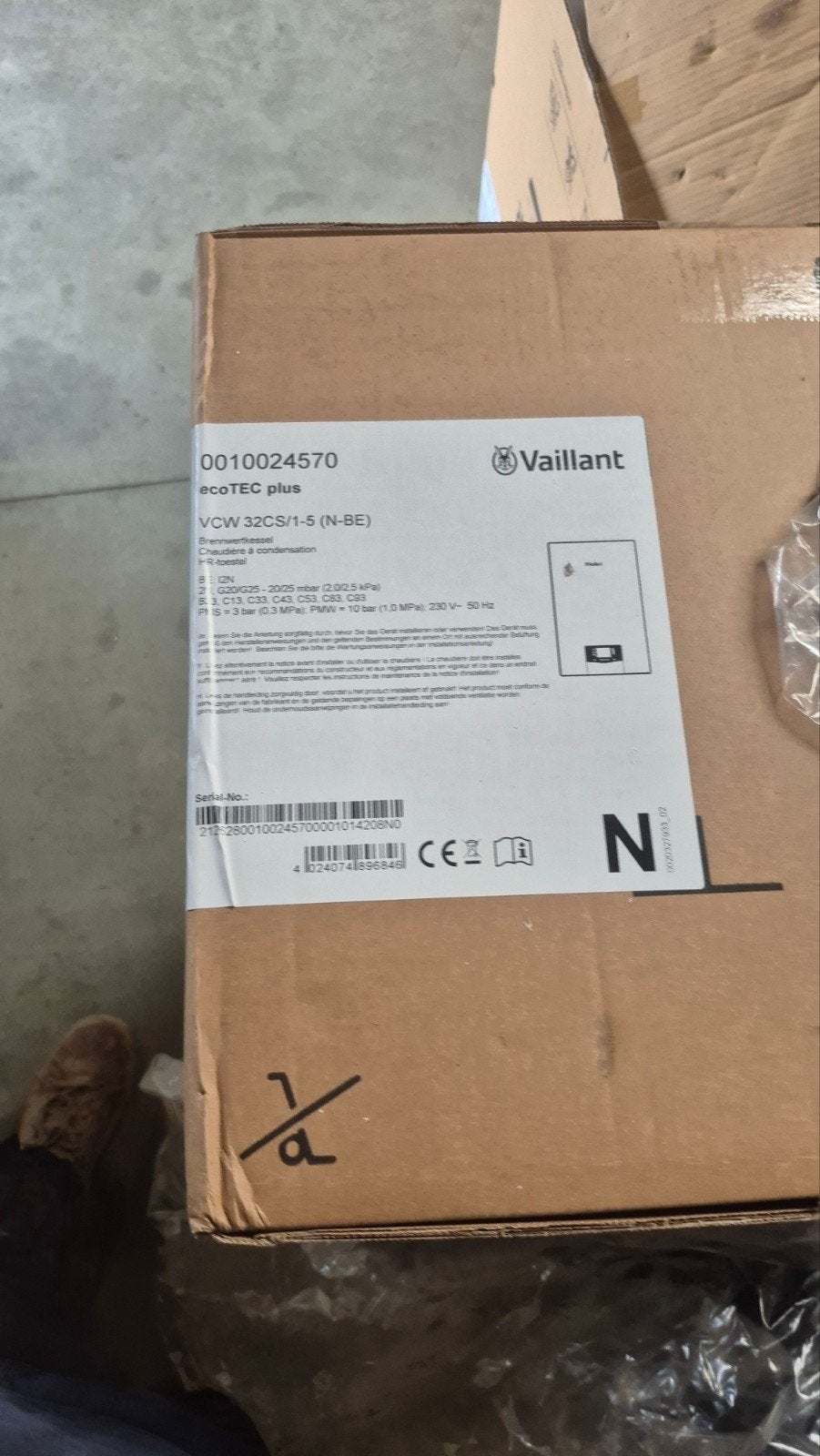 aardgas ketel vaillant ecotec c32 vcw, Doe-het-zelf en Bouw, Ophalen, Aardgas