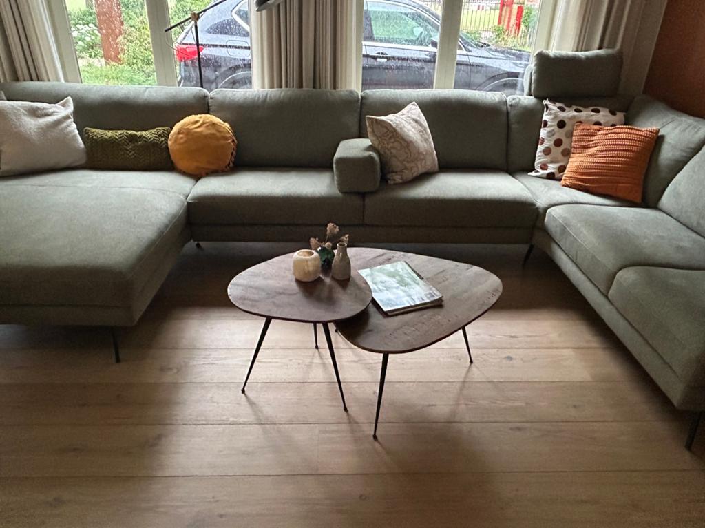 Chaise d'angle de luxe (Emily) avec chaise longue XXL, Enlèvement, Comme neuf