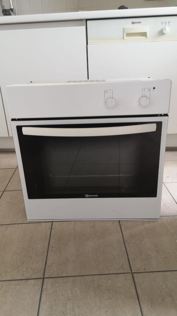 keuken-oven /wit/ Bauknecht/ inbouw, Elektronische apparatuur, Ophalen, Minder dan 45 cm, Bauknecht, Gebruikt