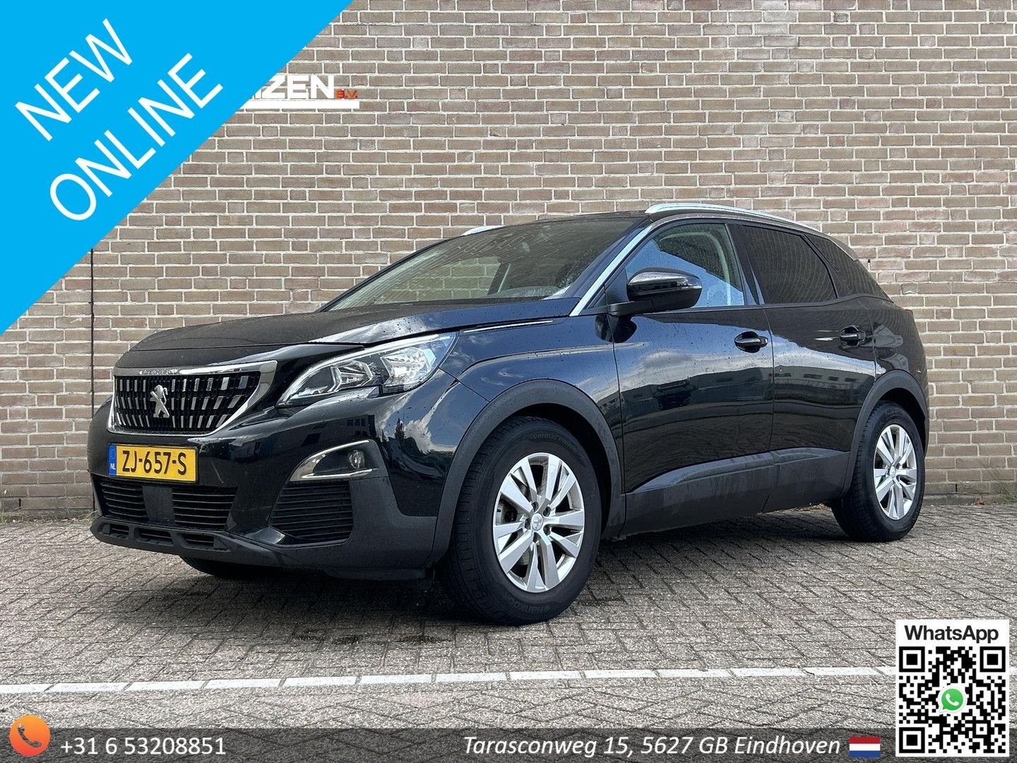 Peugeot 3008 1.2 PureTech AGC Allure | € 7.800,- NETTO!, Auto's, Peugeot, Zwart, Handgeschakeld, 119 g/km, SUV of Terreinwagen