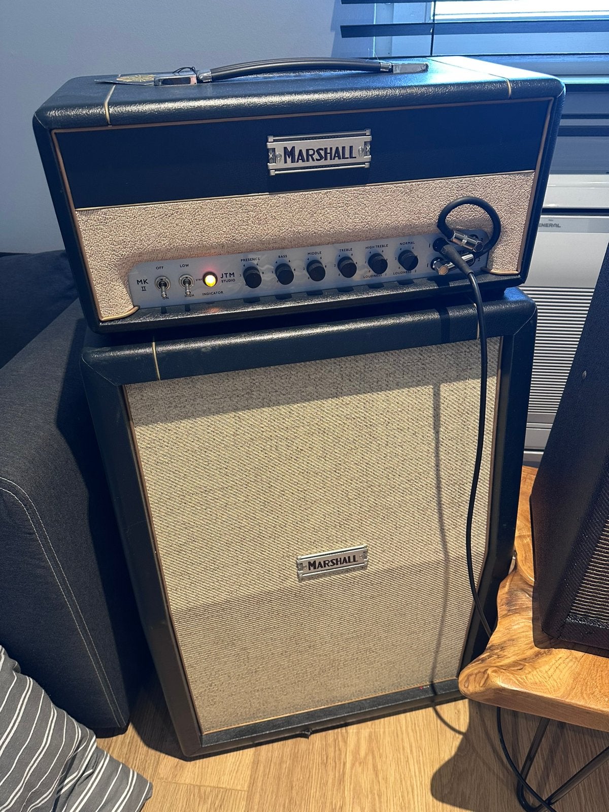 Marshall Studio JTM Head + ST212 2x12 Cabinet, Enlèvement, Comme neuf