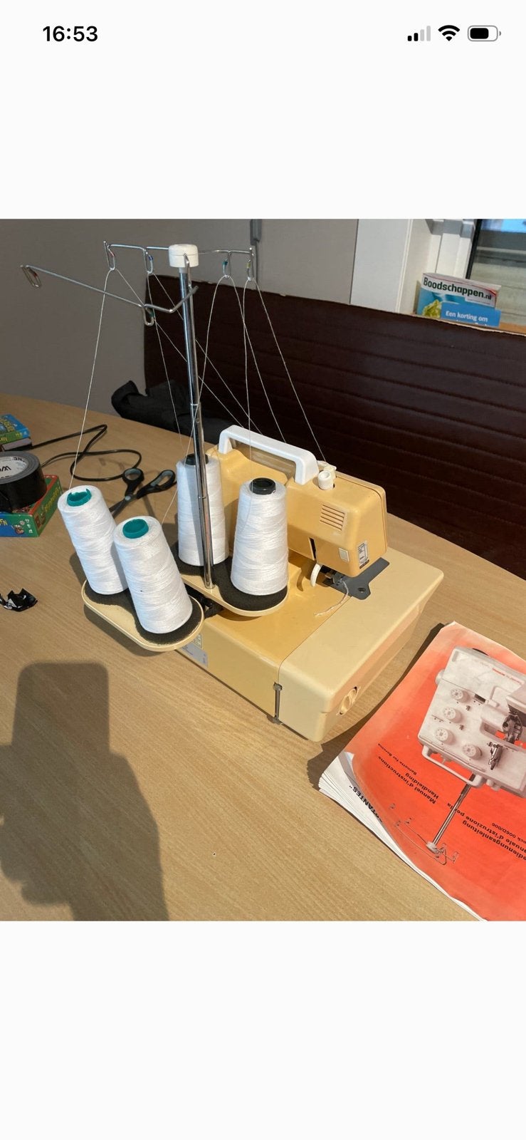 Bernina funlock 006D lockmachine, Hobby en Vrije tijd, Ophalen, Lockmachine, Bernina