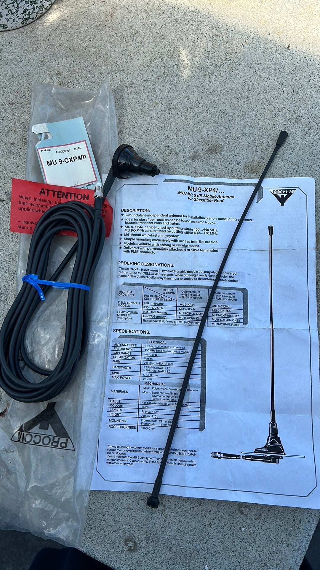 Mobile antenna, Telecommunicatie, Antennes en Masten, Ophalen of Verzenden, Nieuw