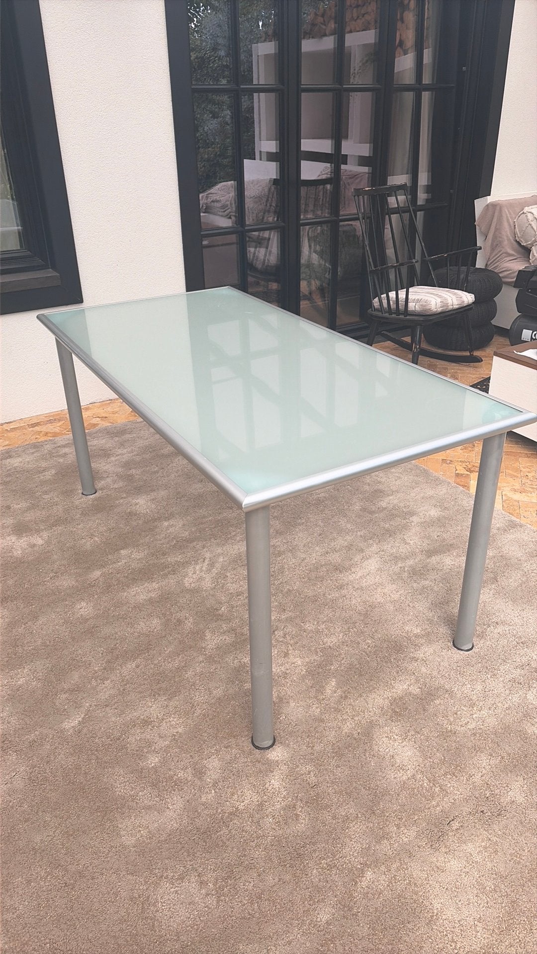 Eettafel, Ophalen, 50 tot 100 cm, Zo goed als nieuw, Vijf personen of meer