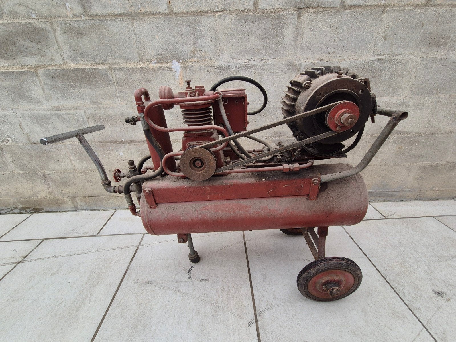 Ancien compresseur industriel / atelier, Bricolage & Construction, Compresseurs, Enlèvement, Utilisé