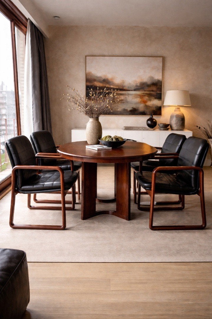 set van 4 vintage fauteuils uit de jaren ’70., Ophalen