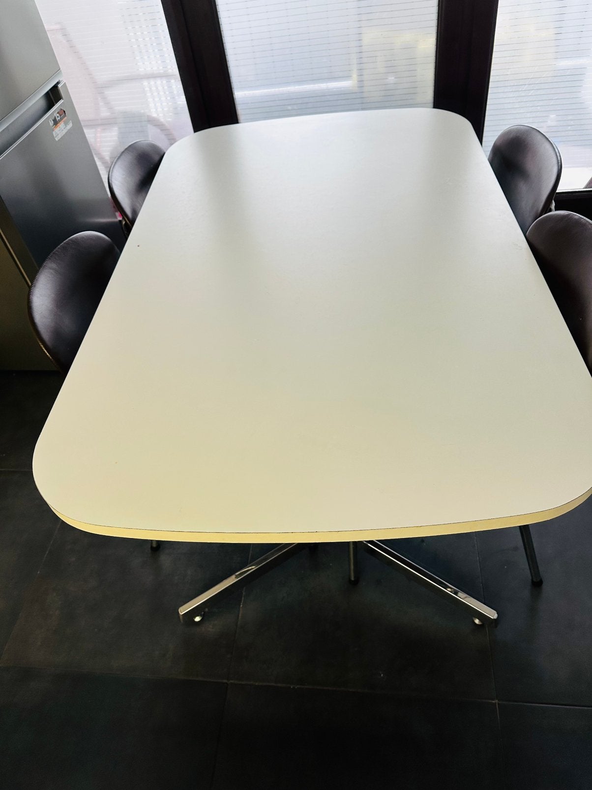 Eattafle en stolen, Huis en Inrichting, Tafels | Eettafels, Ophalen, 100 tot 150 cm, 50 tot 100 cm, Zo goed als nieuw