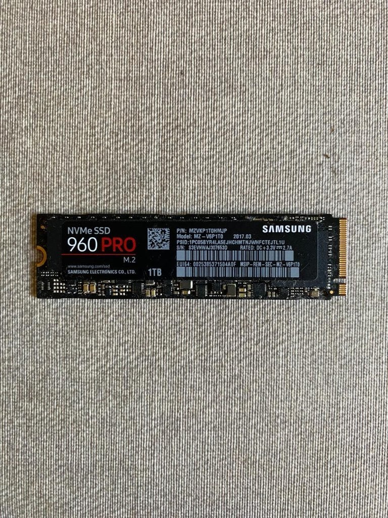 Samsung 960 PRO 1TB. Internal SSD, Intern, SSD, Ophalen of Verzenden, Zo goed als nieuw