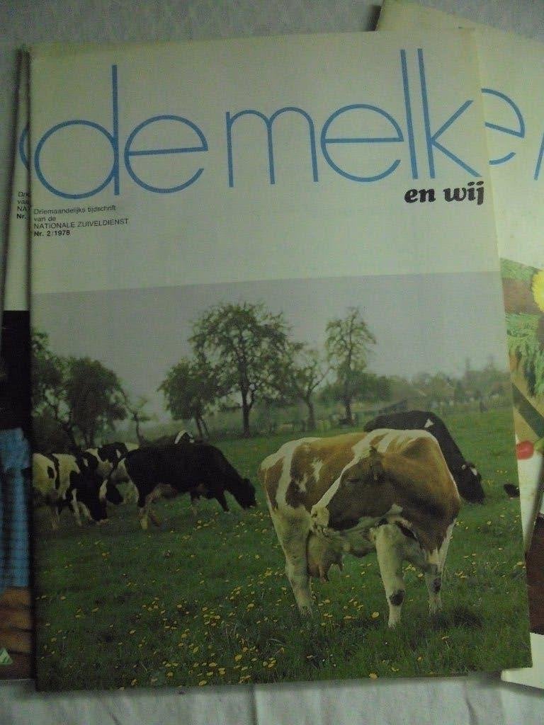 Vintage tijdschriften De Melk en het Belgisch Zuivelbedrijf, Enlèvement ou Envoi, 1960 à 1980, Journal ou Magazine