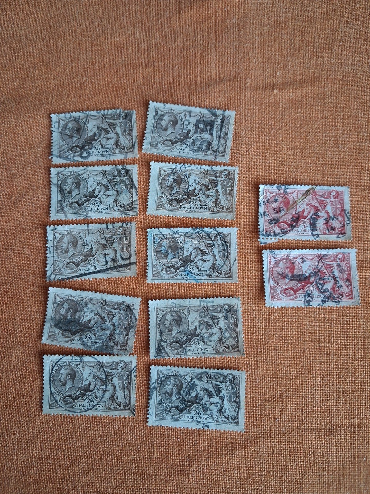 1913 Timbres " Seahorses"de George V, Enlèvement ou Envoi