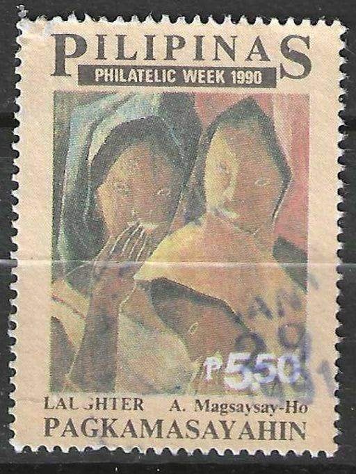 Philippines 1990 - Yvert 1742 - Semaine de la phlatéli (ST), Timbres & Monnaies, Envoi, Affranchi