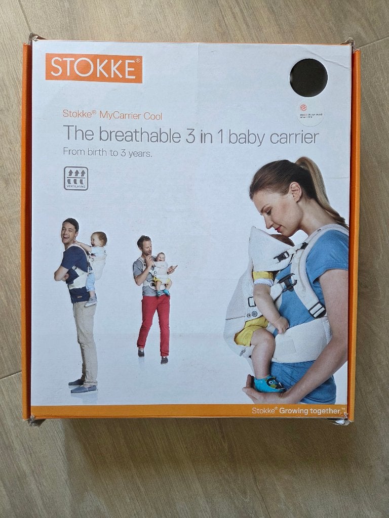 Stokke draagzak, Kinderen en Baby's, Babydragers en Draagdoeken, Buik of Rug, Zo goed als nieuw, Draagzak, Ophalen