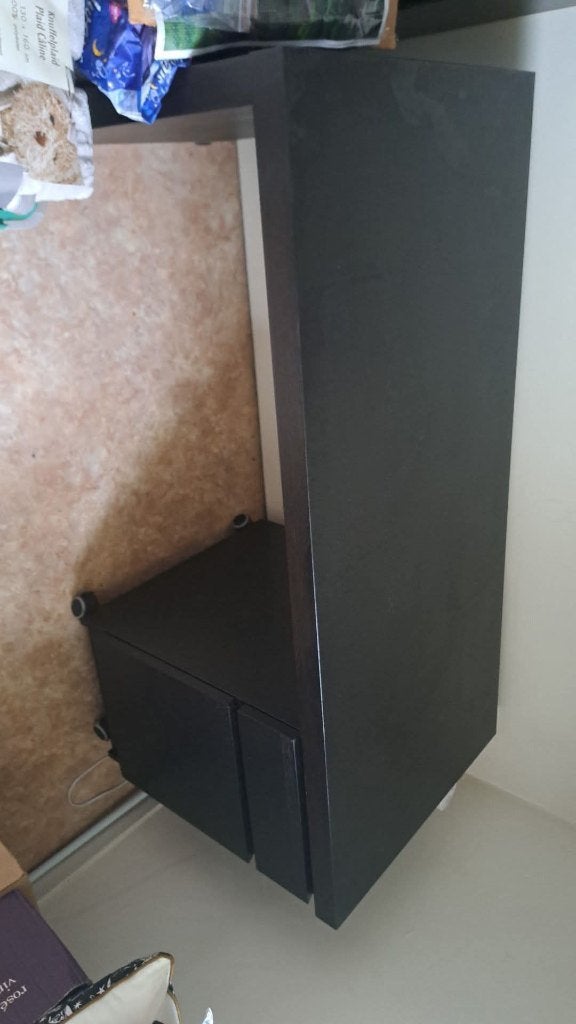 Bureau, Huis en Inrichting, Bureaus, Ophalen, Zwart, Gebruikt, Hout