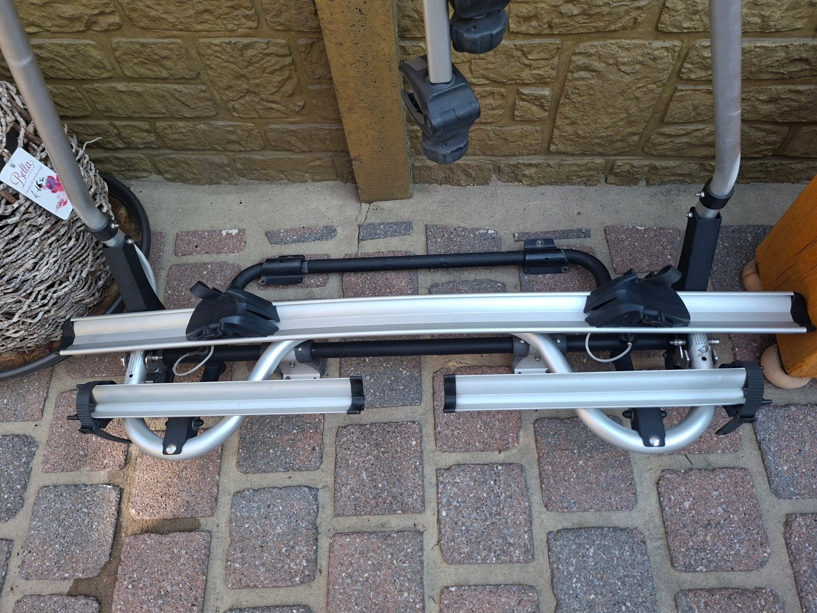 porte-vélos pour caravane, 2 vélos, Pneus larges, Comme neuf, Enlèvement